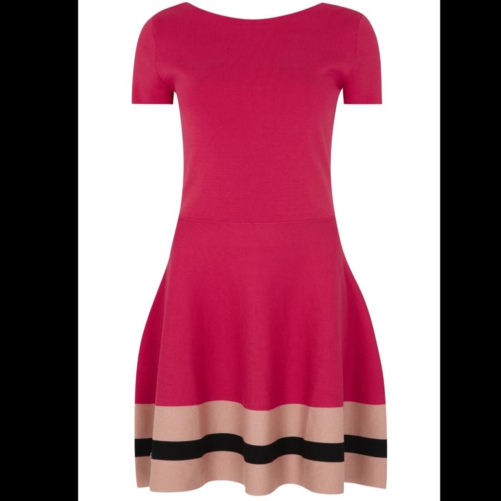 Red Valentino Knit Fit & Flare Dress